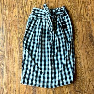 Women’s teens sz XS Forever 21 skirt midis pleated plaid pencil NWT contemporary